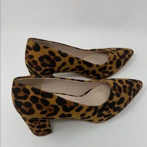 H by Halston Leopard Print Heels